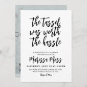 Der Tassel war den Hassle-Abschluss wert Einladung (Vorne/Hinten)