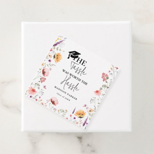 Der Tassel wert den problemlosen Abschluss der Wil Geschenkanhänger (Beispiel)