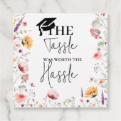 Der Tassel wert den problemlosen Abschluss der Wil Geschenkanhänger (Rückseite)