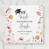 Der Tassel wert den problemlosen Abschluss der Wil Geschenkanhänger (Vorderseite)