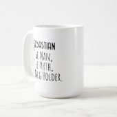 Der Tassenhalter-Becher für Papa oder Ehemann, Fre Kaffeetasse (Vorderseite Links)