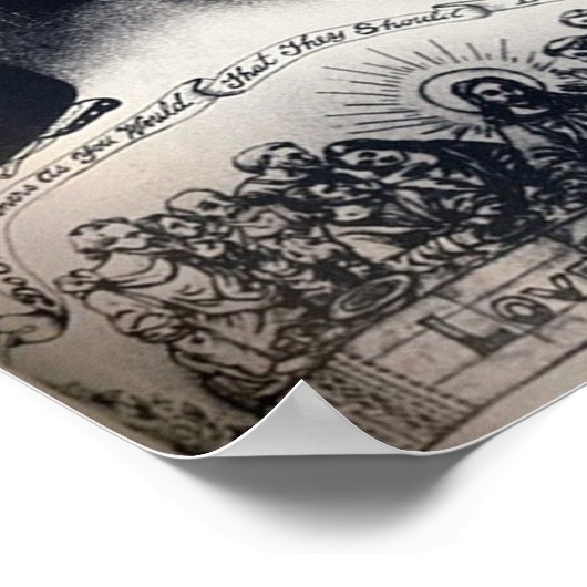 Der tätowierte Flapper - Liebe Poster (Ecke)