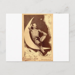Der tätowierte Mann im Mond Postkarte