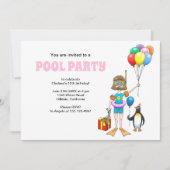 Der Taucher und der Pinguin Einladung (Vorderseite)