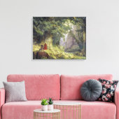 Der tausendjährige Eichenbaum (von Karl Lessing) Leinwanddruck (Insitu (Wohnzimmer))