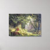 Der tausendjährige Eichenbaum (von Karl Lessing) Leinwanddruck (Vorderseite)