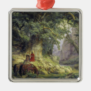Der tausendjährige Eichenbaum (von Karl Lessing) Ornament Aus Metall