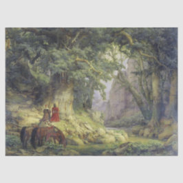 Der tausendjährige Eichenbaum (von Karl Lessing) Seidenpapier