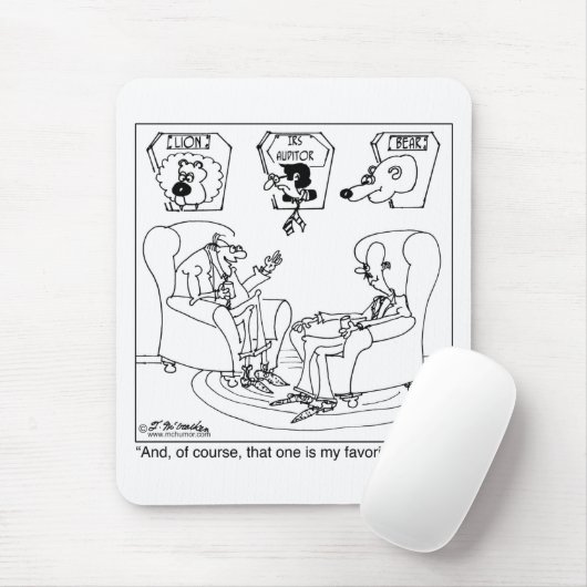 Der Taxidermist u. der IRS-Wirtschaftsprüfer Mousepad (Mit Mouse)