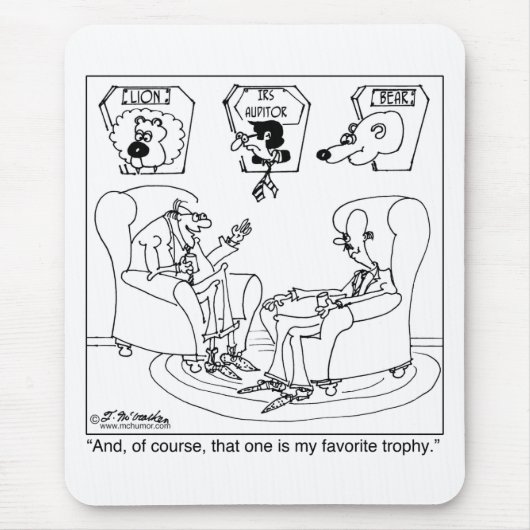 Der Taxidermist u. der IRS-Wirtschaftsprüfer Mousepad (Vorne)