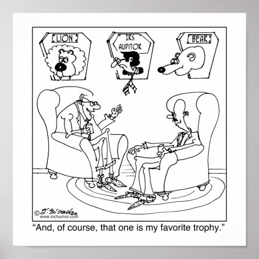 Der Taxidermist und die IRS Poster (Vorne)