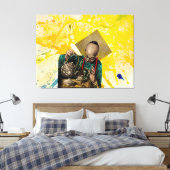 Der Tea Man von Michael Moffa Leinwanddruck (Insitu (Schlafzimmer))
