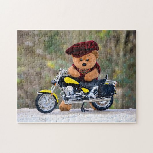 Der Teddy Biker - Puzzle (Horizontal)