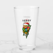 Der Teddybär des Weihnachtsmanns Glas (Rückseite)