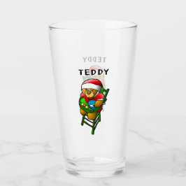 Der Teddybär des Weihnachtsmanns Glas
