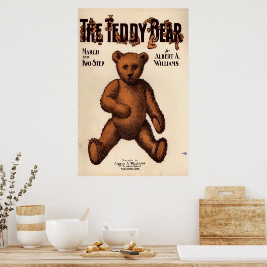 Der Teddybär Poster (Küche)