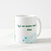 Der Tee des Erfolges, warm serviert, wunderschön Kaffeetasse (VorderseiteRechts)