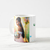 Der Tee des Erfolges, warm serviert, wunderschön Kaffeetasse (Vorderseite Links)