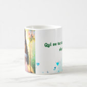 Der Tee des Erfolges, warm serviert, wunderschön Kaffeetasse (Mittel)