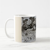 Der Tee-Kaffee-Tasse des Hundeliebhabers, heisere Kaffeetasse (Links)