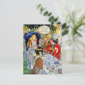 Der Tee-Party-Baby-Dusche des wütenden Hutmachers Einladung (Stehend Vorderseite)