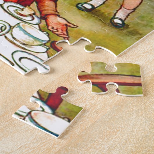 Der Tee-Party des wütenden Hutmachers - Alice im Puzzle (Seite)