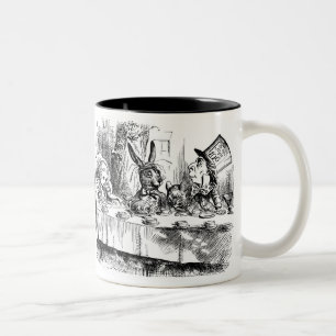 Der Tee-Party-Tasse des wütenden Hutmachers Zweifarbige Tasse