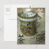 Der Tee Postkarte (Vorne/Hinten)