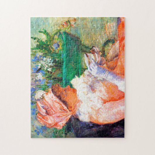 Der Teecup von Mary Cassatt Puzzle (Vertikal)