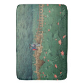 Der Teich bei Benten Shrine in Shiba Kawase Hasui Badematte (Vorderseite Vertikal)