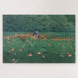 Der Teich bei Benten Shrine in Shiba Kawase Hasui Puzzle