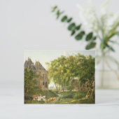 Der Teich des Dorfes Postkarte (Stehend Vorderseite)