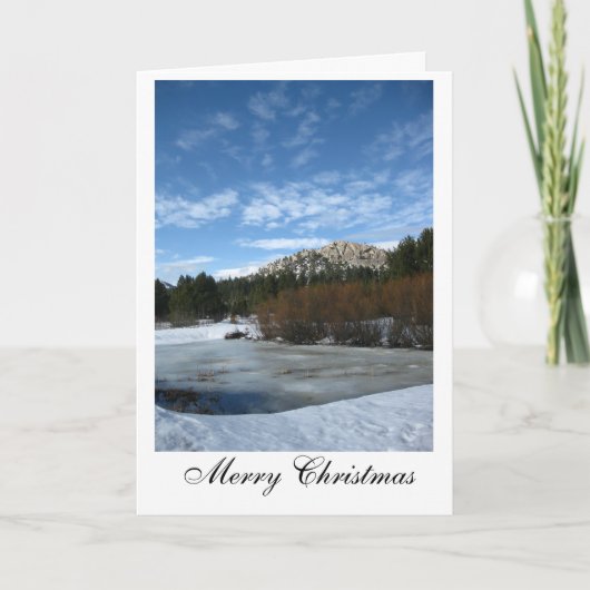 Der Teich Feiertagskarte (Vorderseite)