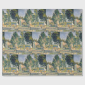 Der Teich von Paul Cezanne Wrapping Paper Geschenkpapier (Flach)