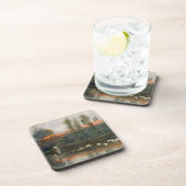 Der Teich von William Morris arbeitet an Merton Getränkeuntersetzer (Rechte Seite)