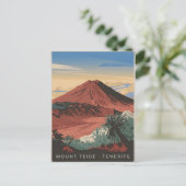 Der Teide Tenerife Vintag Postkarte (Stehend Vorderseite)