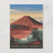 Der Teide Tenerife Vintag Postkarte (Vorderseite)