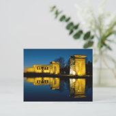 Der Tempel der Debod in Madrid Spanien Postkarte (Stehend Vorderseite)