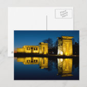 Der Tempel der Debod in Madrid Spanien Postkarte (Vorne/Hinten)