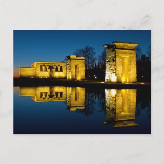 Der Tempel der Debod in Madrid Spanien Postkarte (Vorderseite)