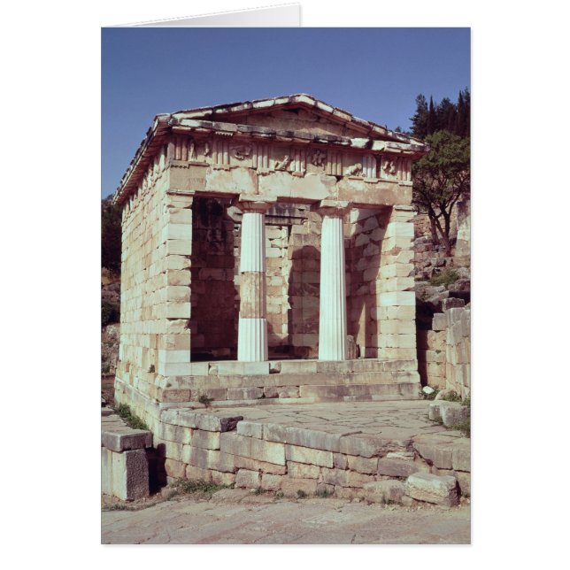 Der Tempel der Schätze der Athener (Vorne)