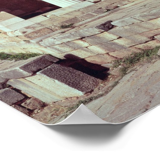 Der Tempel der Schätze der Athener Poster (Ecke)