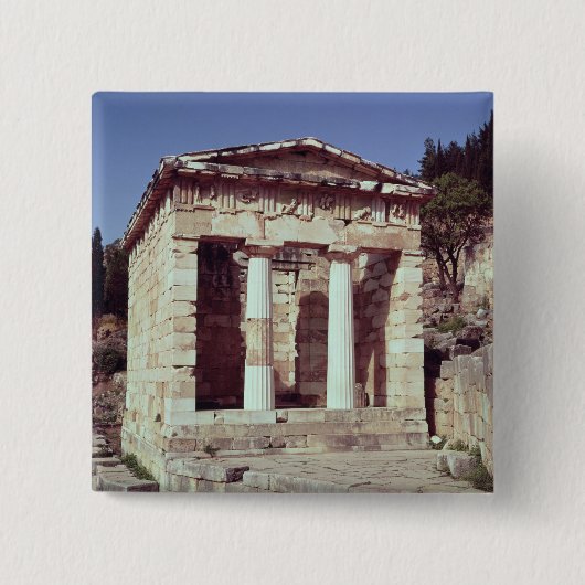 Der Tempel der Schätze der Athenians Button (Vorderseite)