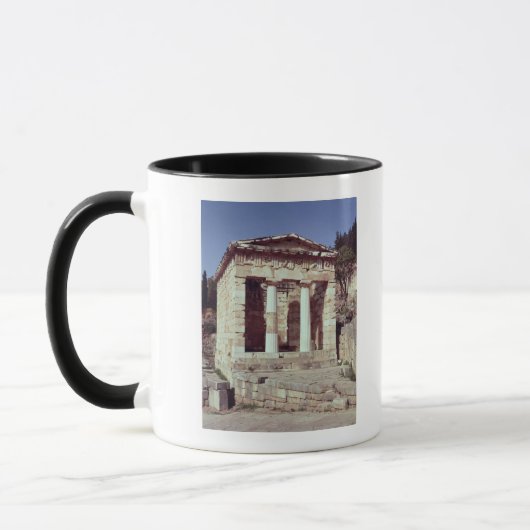 Der Tempel der Schätze der Athenians Tasse (Links)