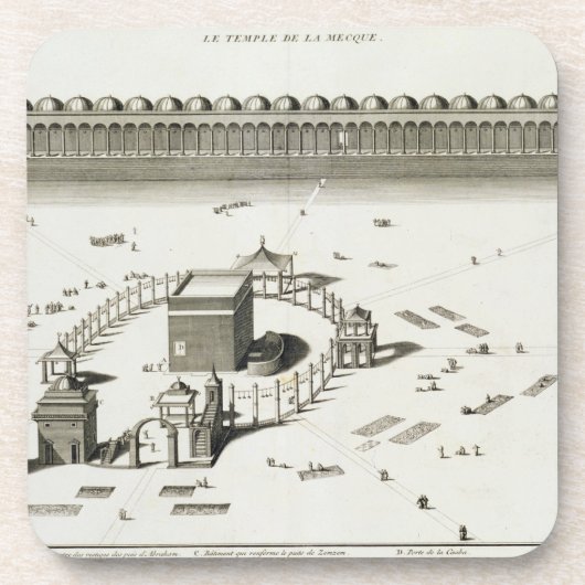 Der Tempel des Mekkas (Stich) Untersetzer (Vorderseite)