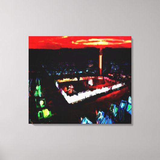 Der Tempel in der WIlderness Leinwanddruck (Vorderseite)