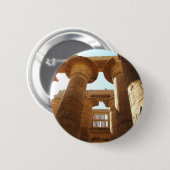 Der Tempel-Komplex von Karnak in Thebes, Ägypten Button (Vorne & Hinten)