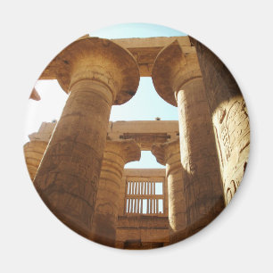 Der Tempel-Komplex von Karnak in Thebes, Ägypten Magnet