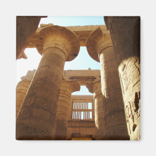 Der Tempel-Komplex von Karnak in Thebes, Ägypten Magnet