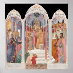 Der Tempel - Paolo di Giovanni Fei Kunstposter Poster